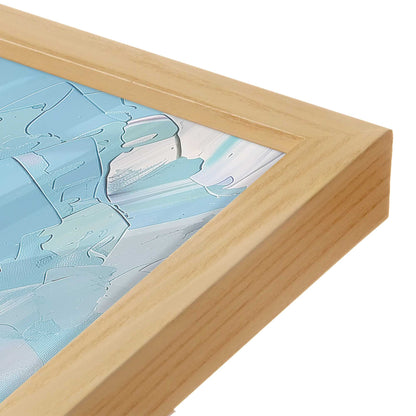 [Color:American Maple], Picture of art in a American Maple frame at an angle