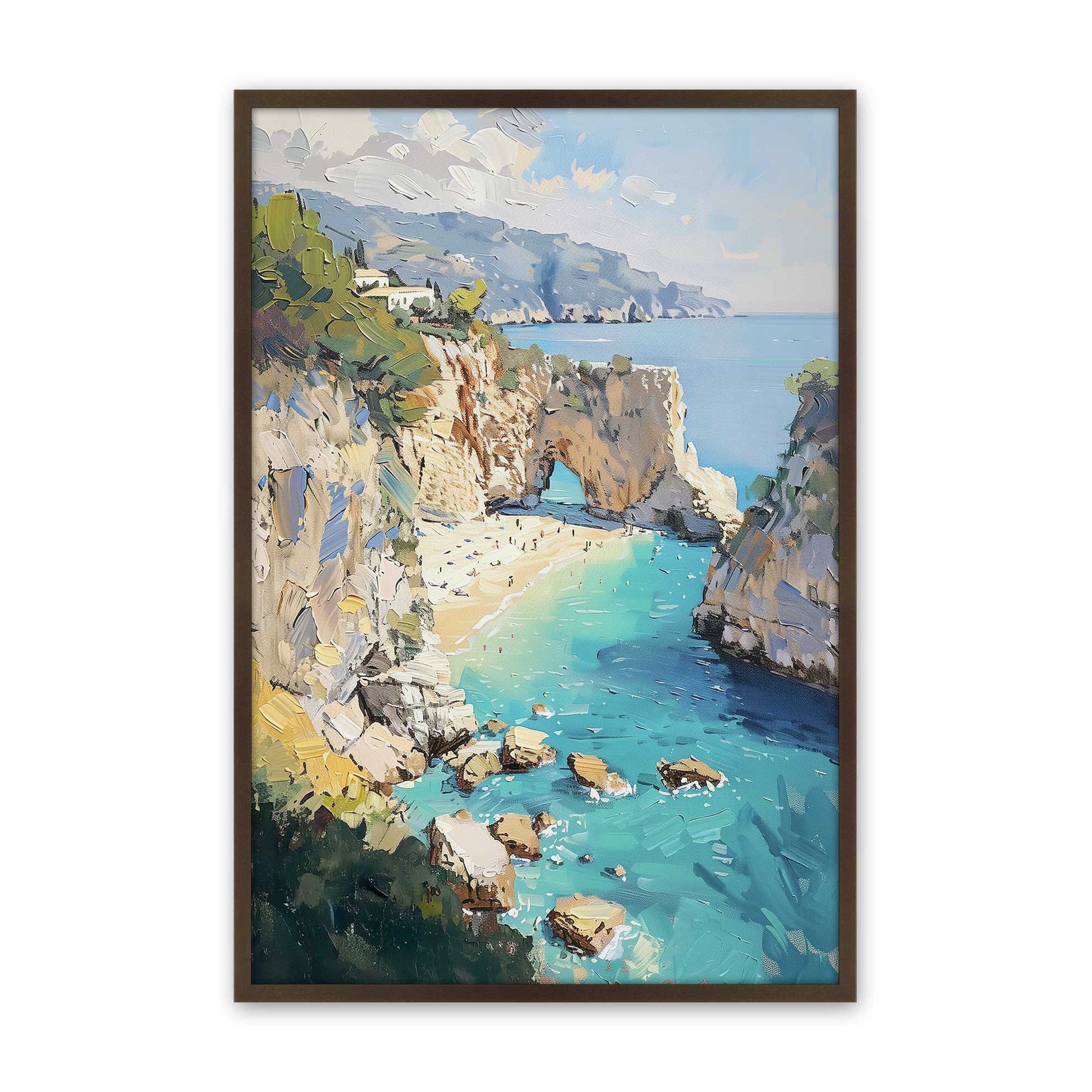 [Color:Brown], Picture of art in a Brown frame
