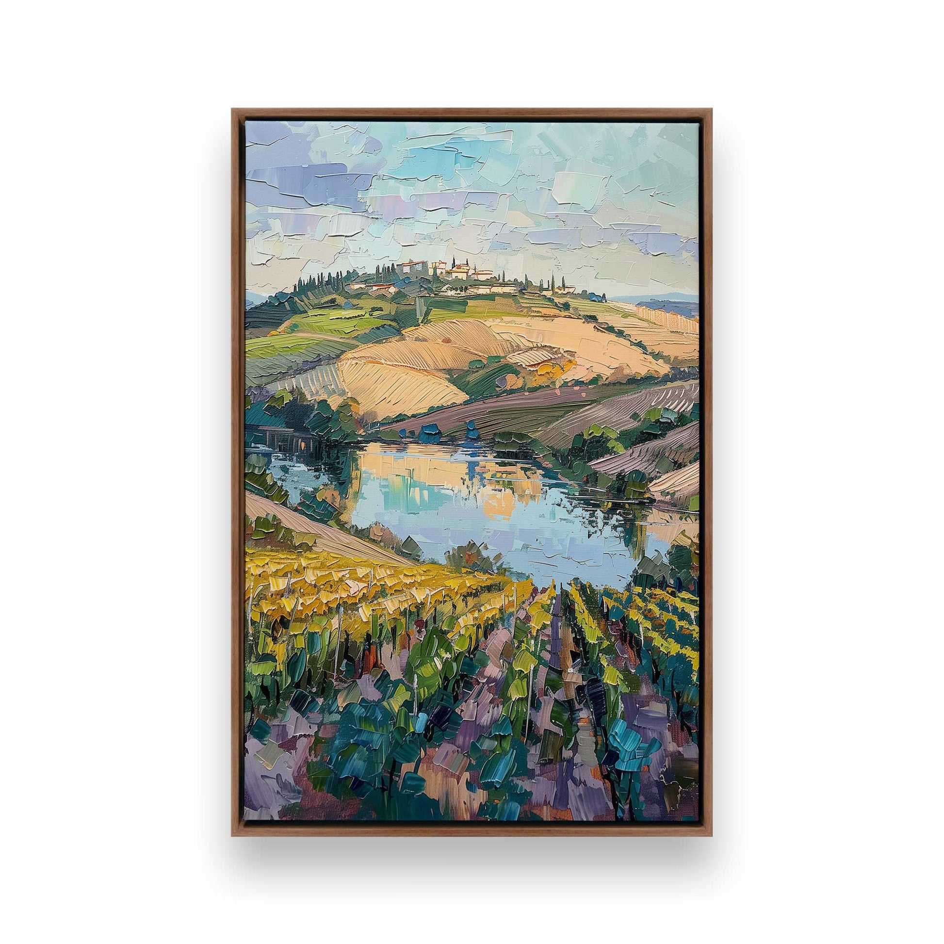 [Color:Walnut], Picture of art in a Walnut frame