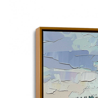[Color:Polished Gold], Picture of art in a Polished Gold frame at an angle