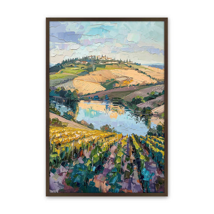 [Color:Brown], Picture of art in a Brown frame