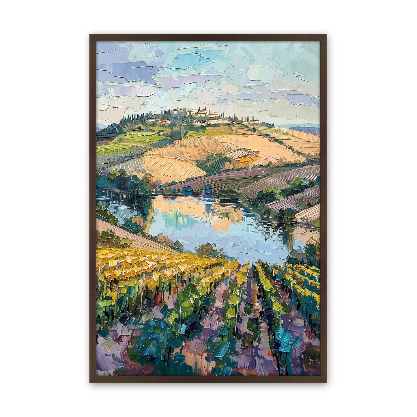 [Color:Belvinder Brown], Picture of art in a Belvinder Brown frame