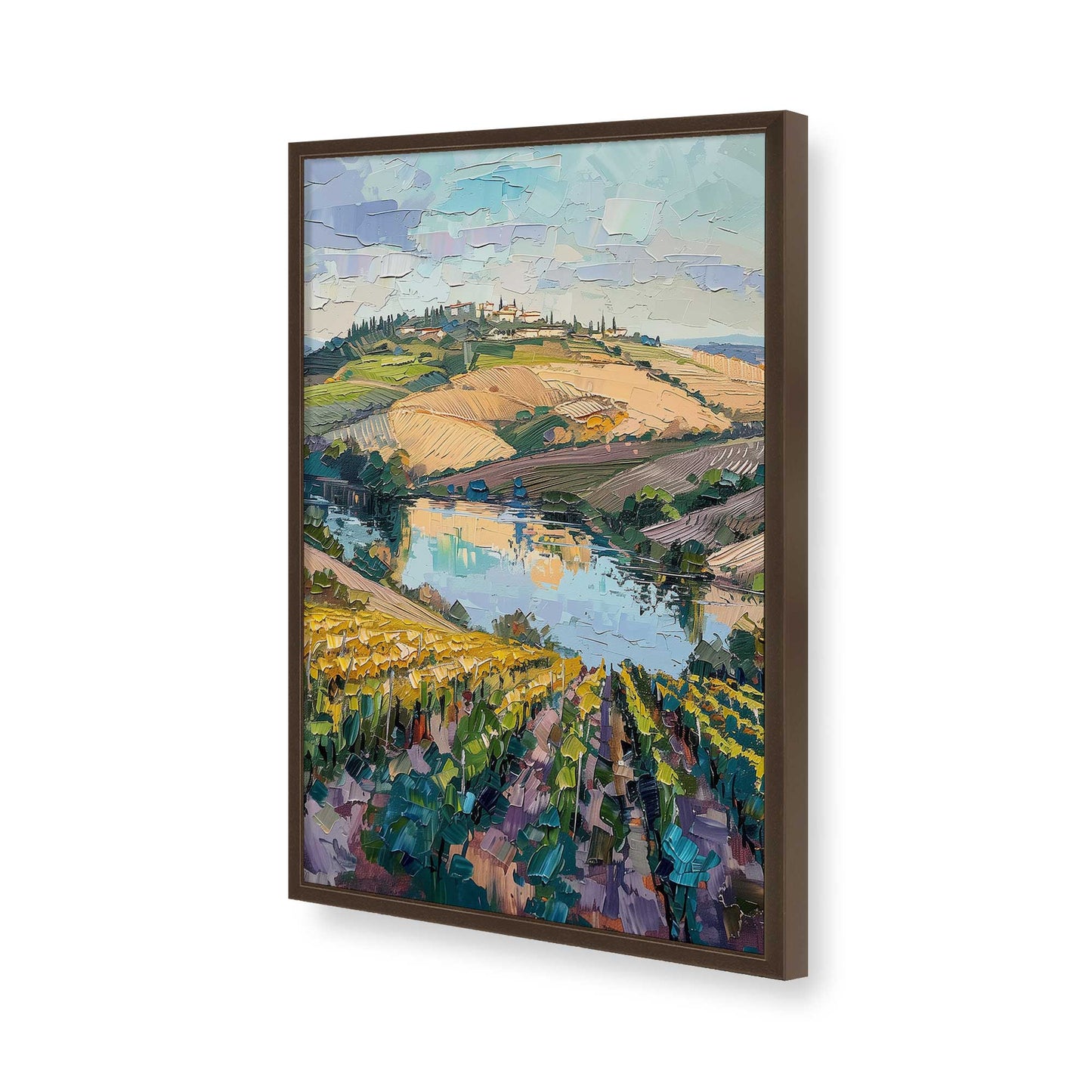 [Color:Belvinder Brown], Picture of art in a Belvinder Brown frame of the corner