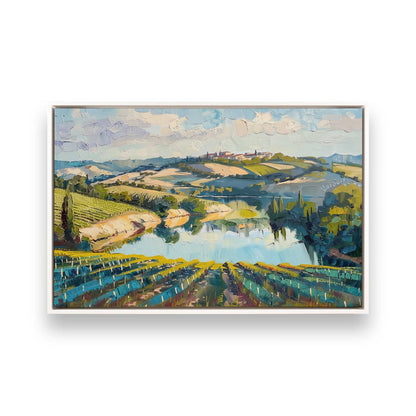 [Color:Opaque White], Picture of art in a White frame