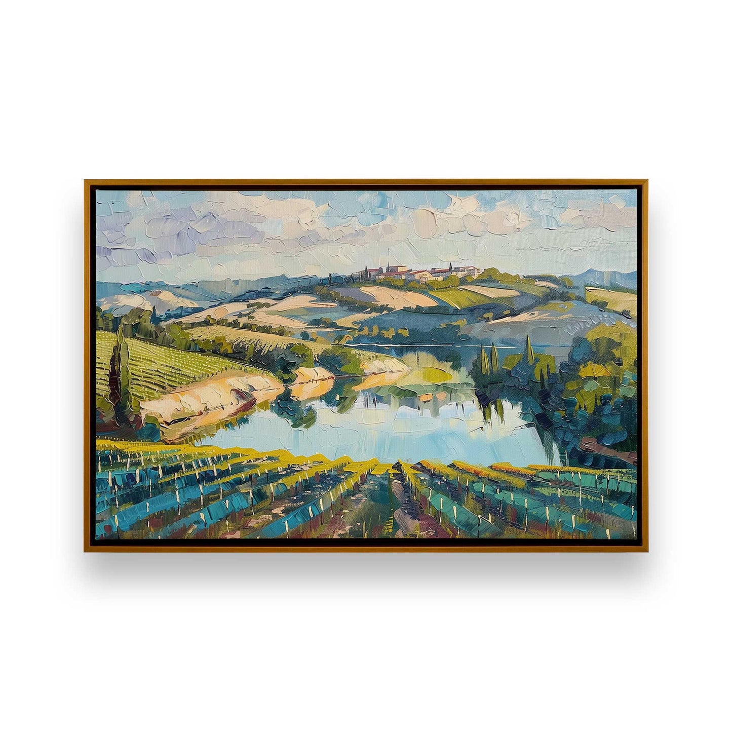 [Color:Polished Gold], Picture of art in a Polished Gold frame