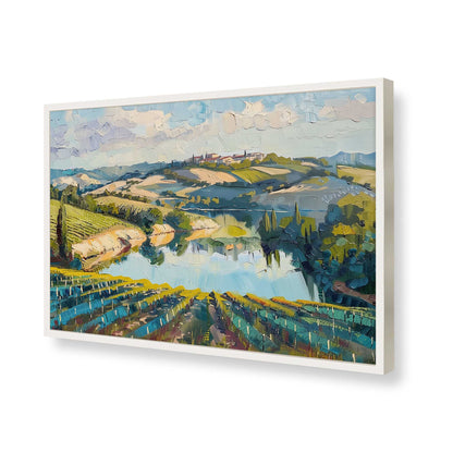 [Color:Opaque White], Picture of art in a Opaque White frame of the corner