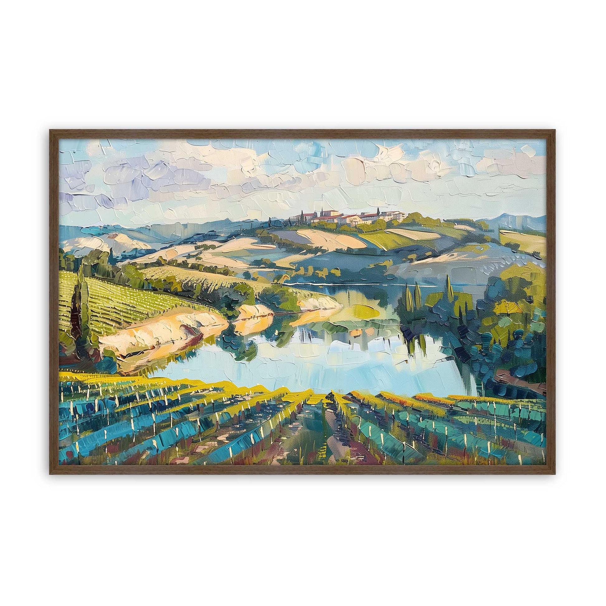 [Color:Walnut], Picture of art in a Walnut frame