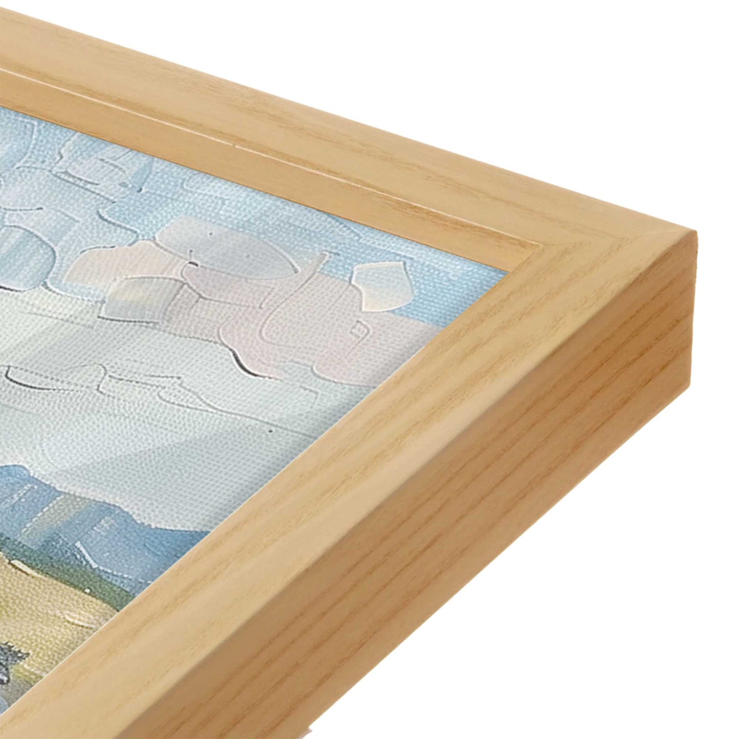 [Color:Polished Chrome], Picture of art in a Polished Chrome frame at an angle