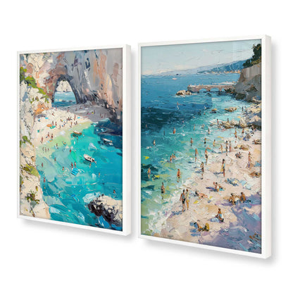 [Color:Opaque White], Picture of art in a Opaque White frame at an angle