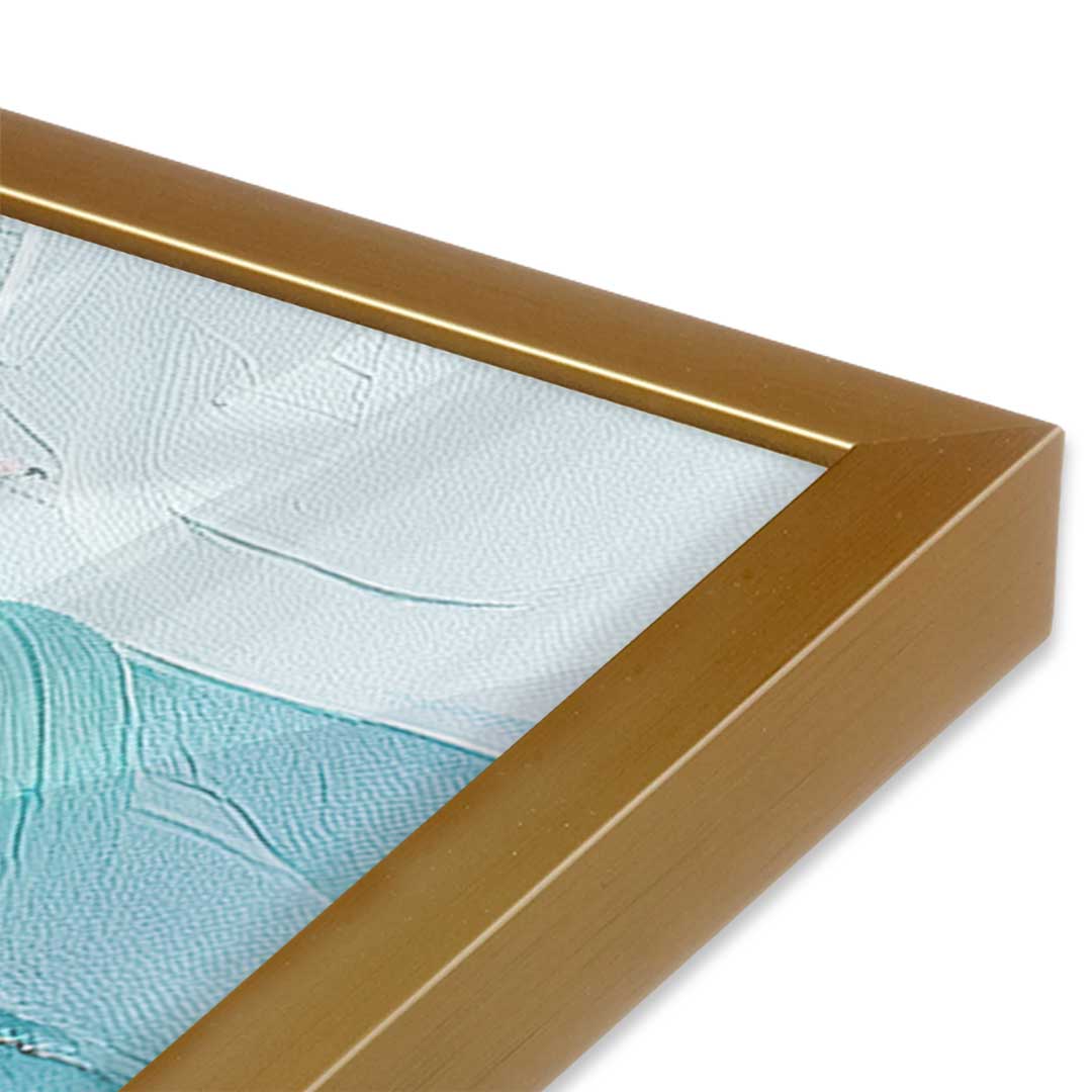 [Color:Polished Gold], Picture of art in a Polished Gold frame of the corner