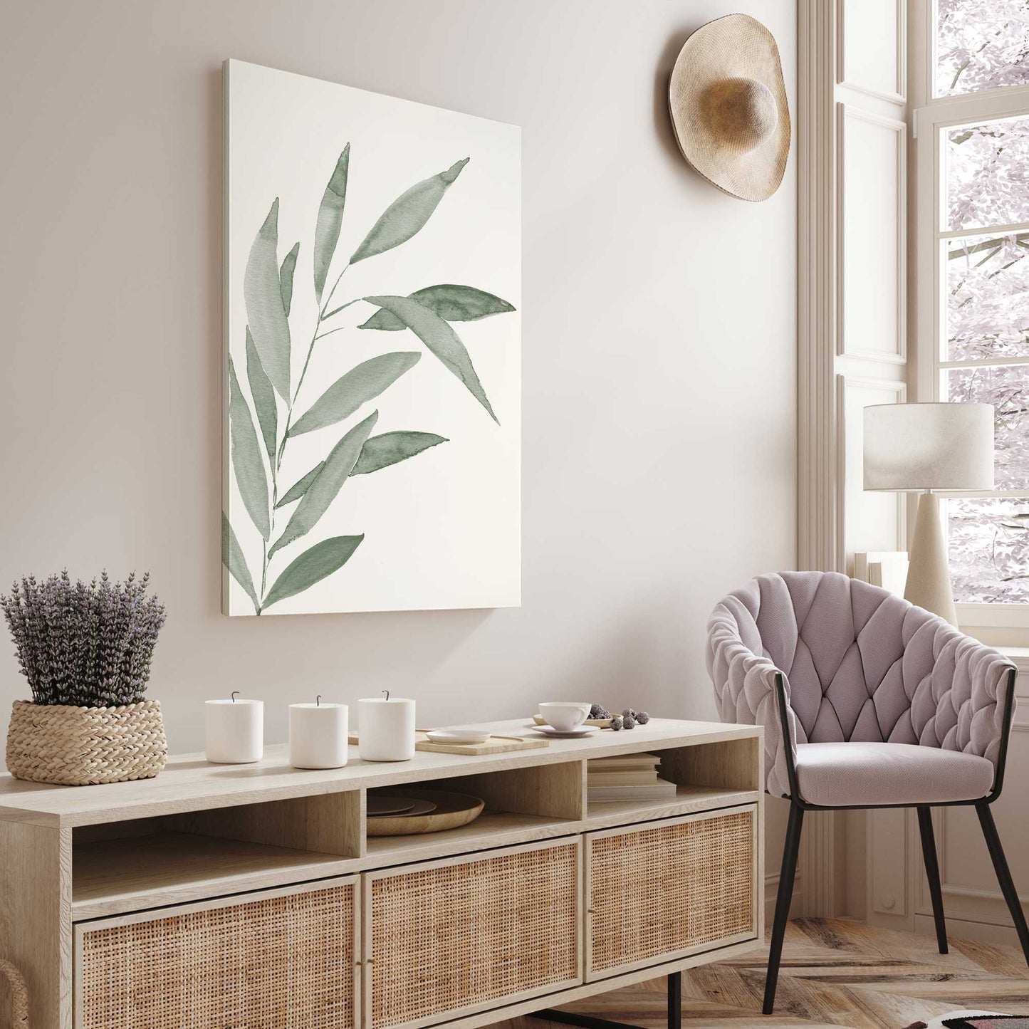Duet in Silence I on Canvas