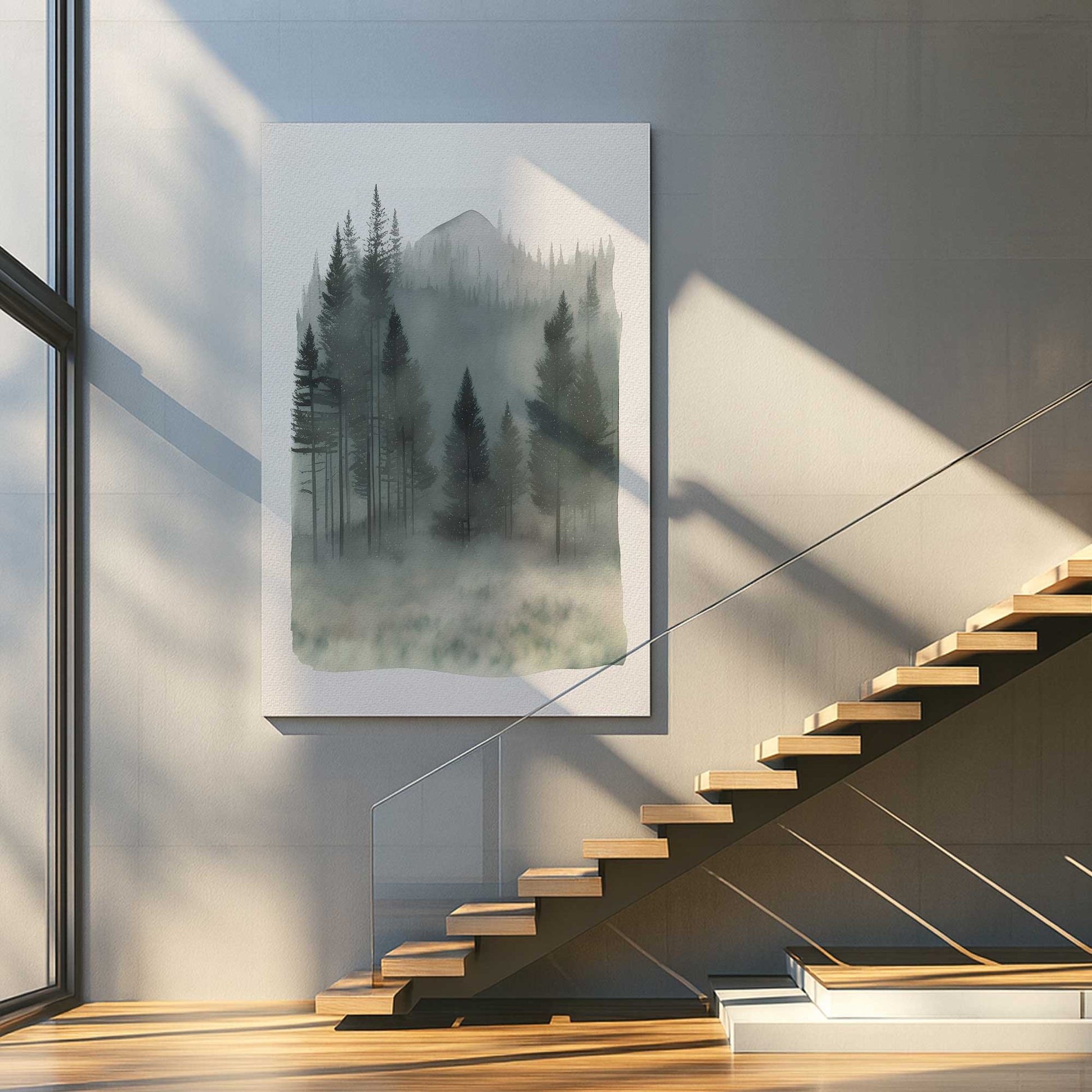 [Color:Stretched Canvas], Picture of art in a room