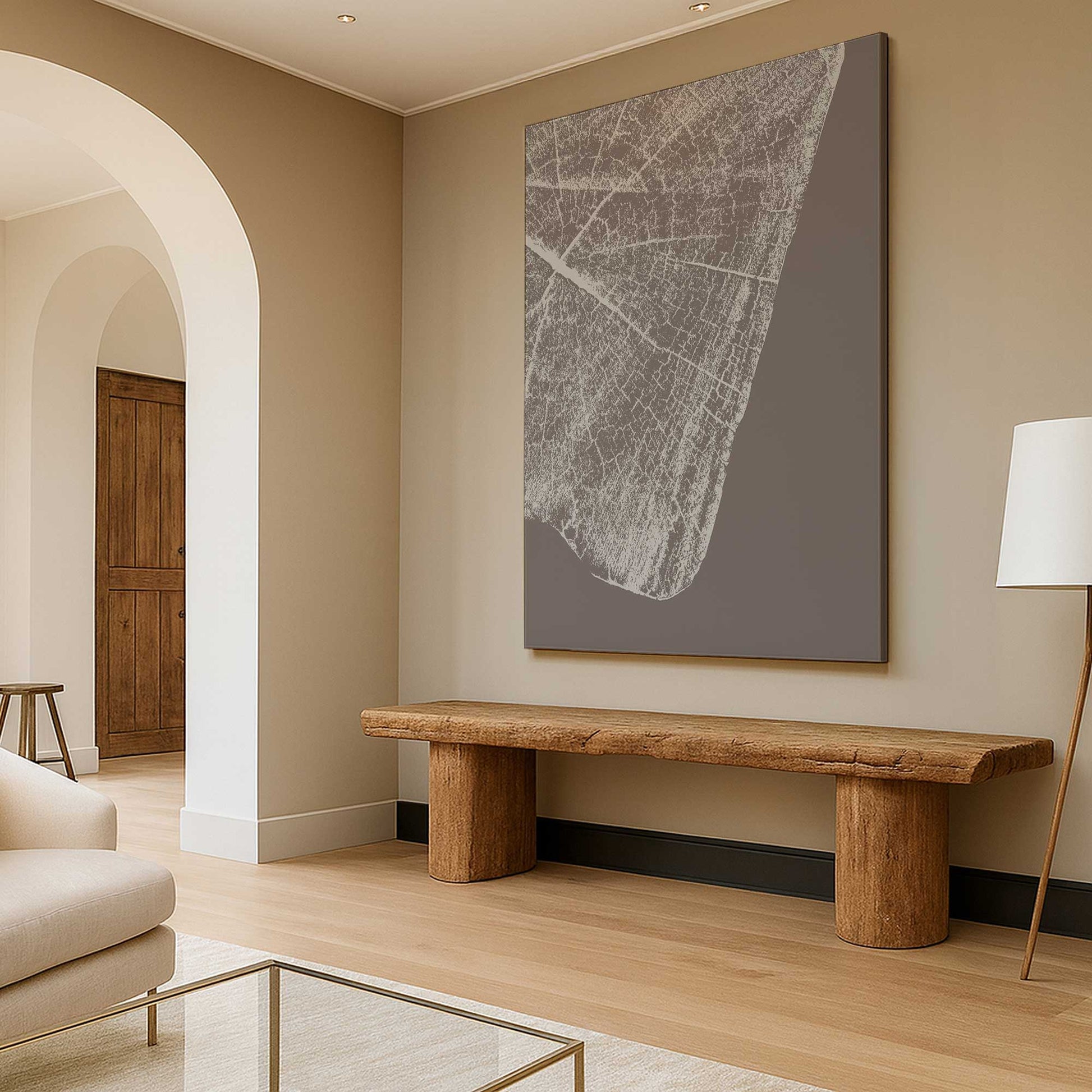 [Color:Stretched Canvas], Picture of art in a room