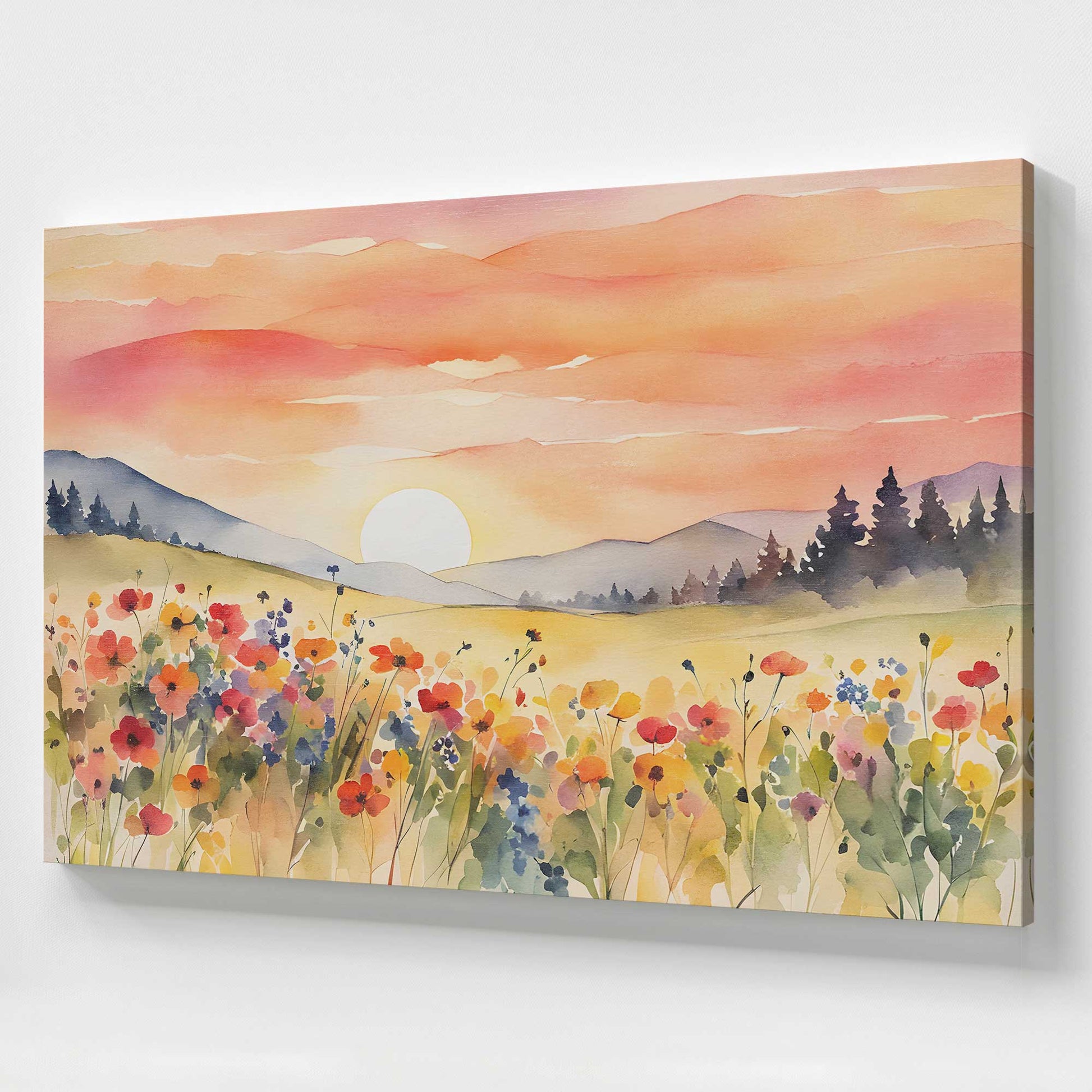 [Color:Stretched Canvas], Picture of art at an angle