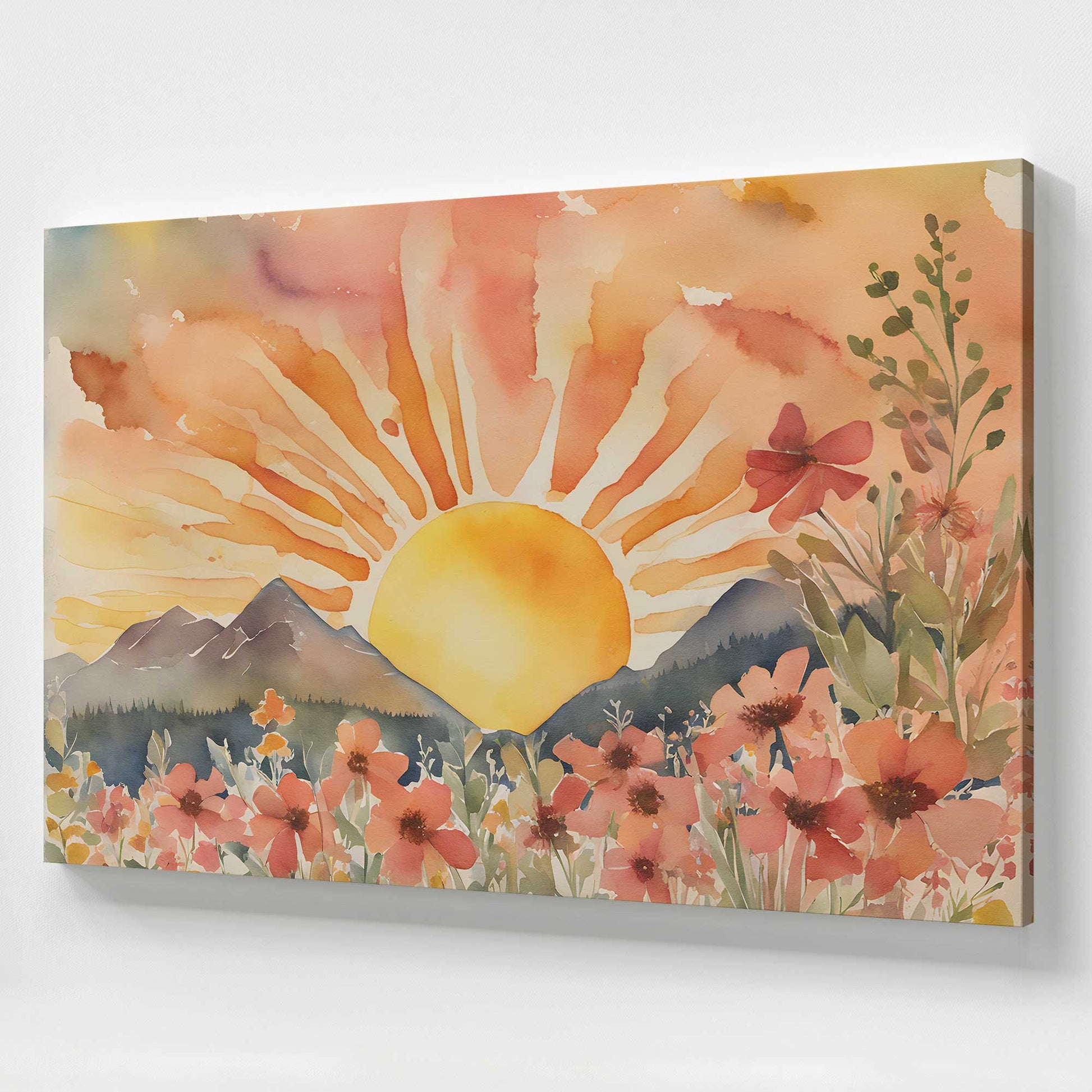 [Color:Stretched Canvas], Picture of art at an angle