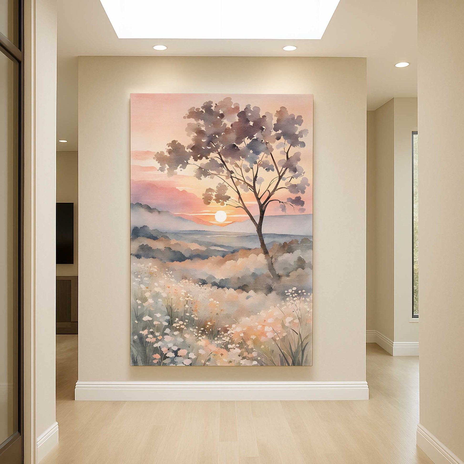 [Color:Stretched Canvas], Picture of art in a room