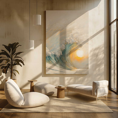 [Color:Stretched Canvas], Picture of art in a room