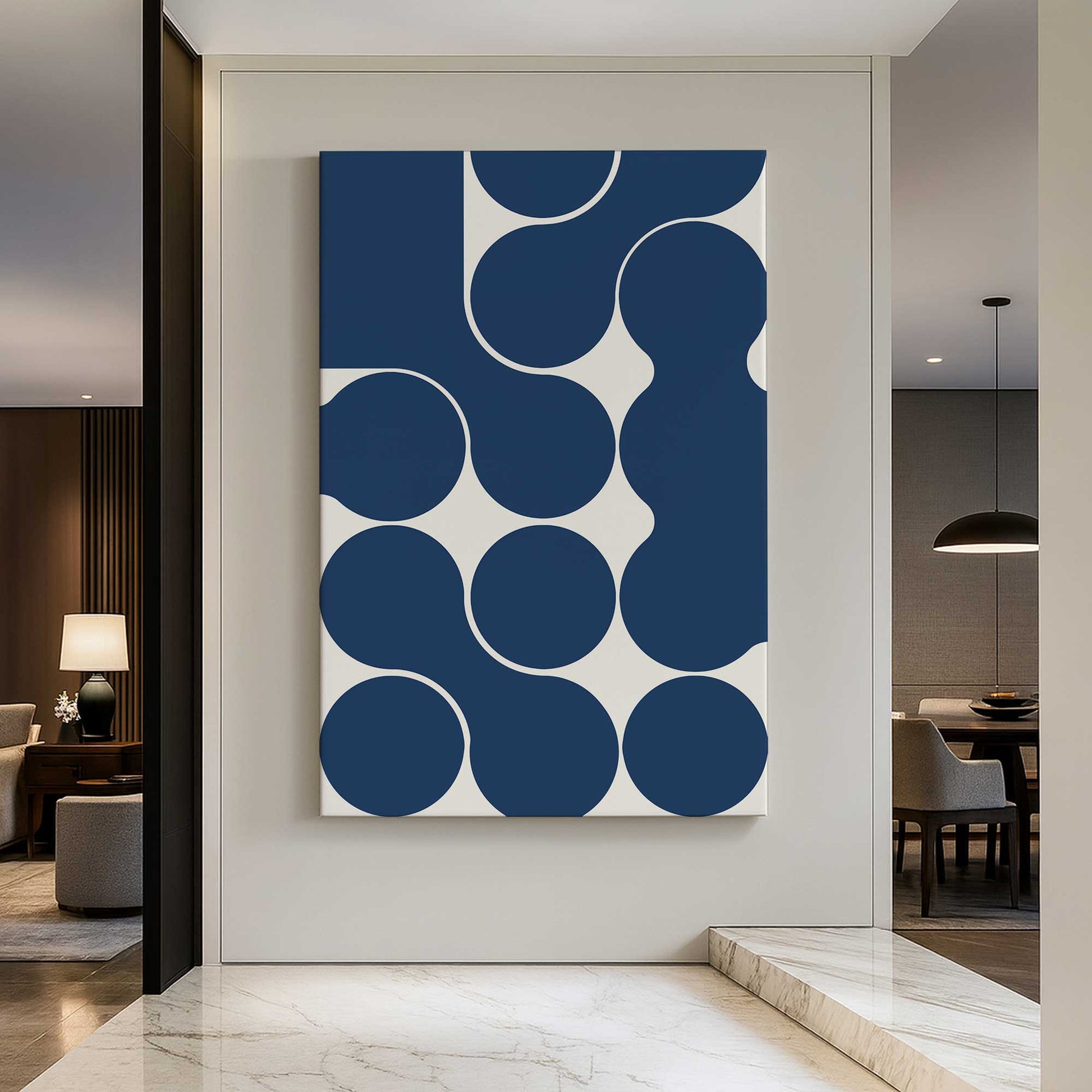 [Color:Stretched Canvas], Picture of art in a room