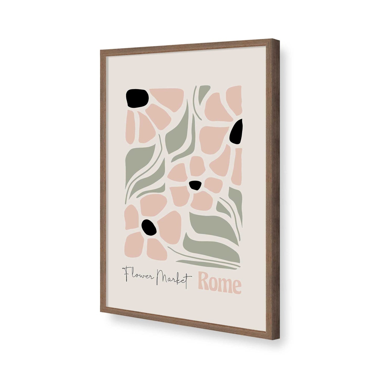 [Color:Walnut], Picture of art in a Walnut frame of the corner