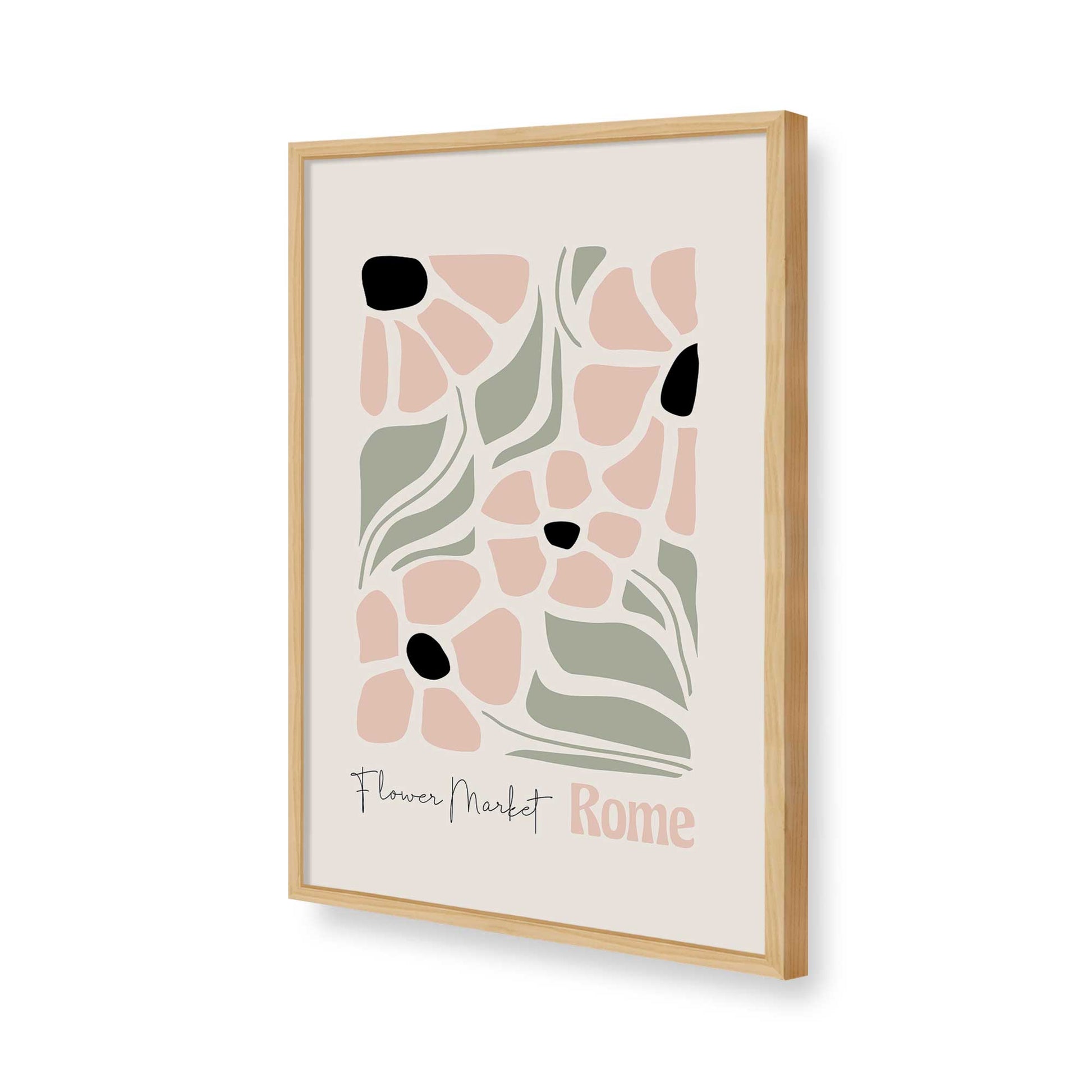 [Color:American Maple], Picture of art in a American Maple frame of the corner