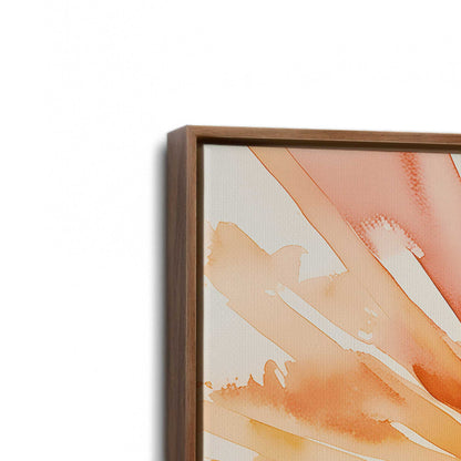 [Color:Walnut], Picture of art in a Walnut frame at an angle