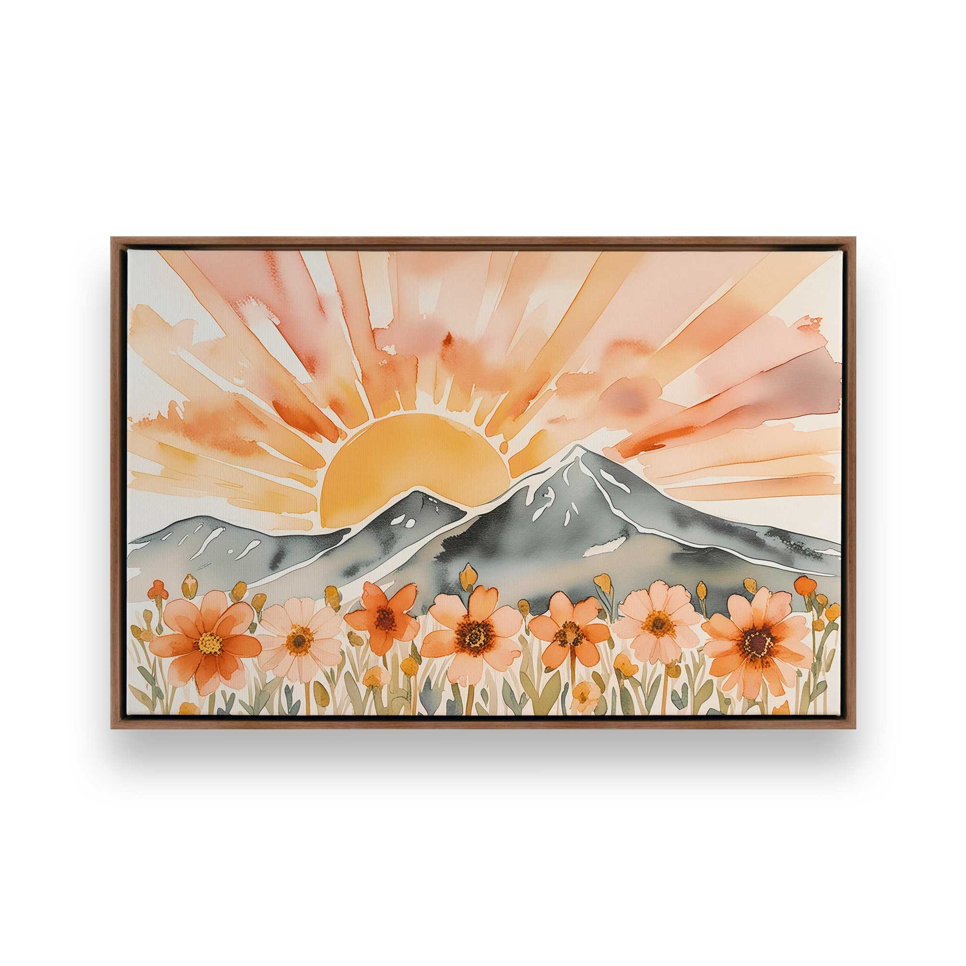 [Color:Walnut], Picture of art in a Walnut frame