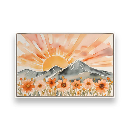 [Color:Opaque White], Picture of art in a White frame