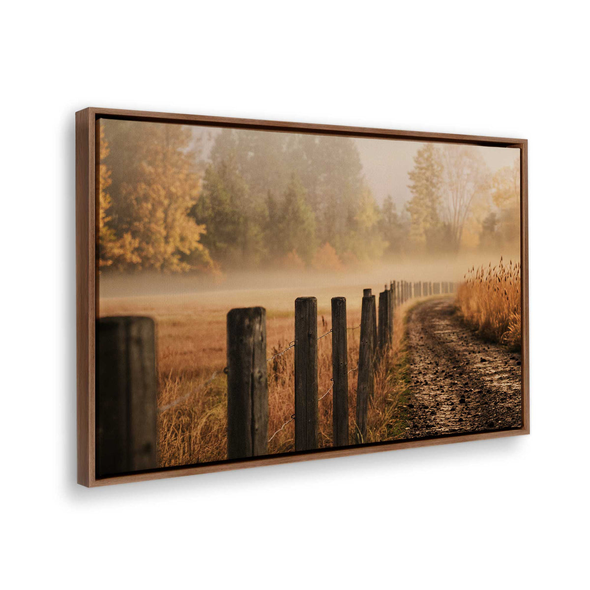 [Color:Walnut], Picture of the corner of the art