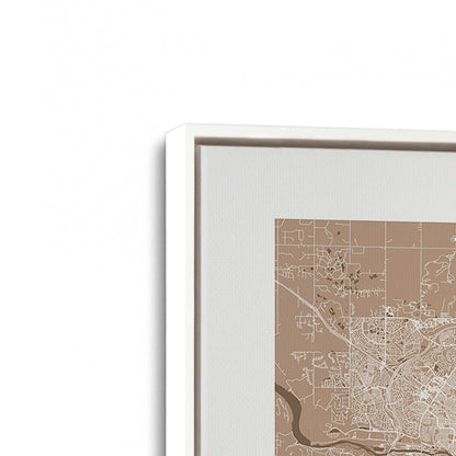 [Color:Opaque White], Picture of art in a White frame at an angle
