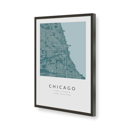 [Color:Satin Black], Picture of art in a Satin Black frame of the corner