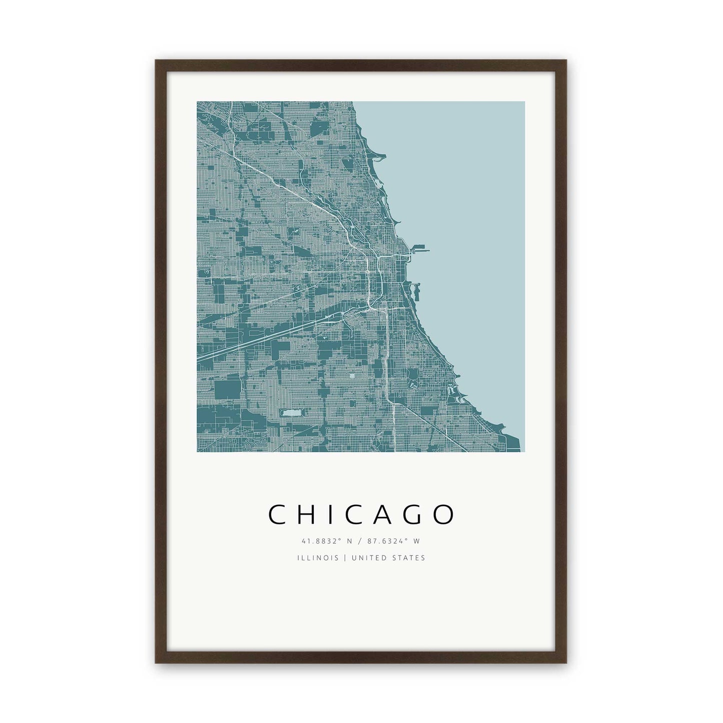 [Color:Brown], Picture of art in a Brown frame
