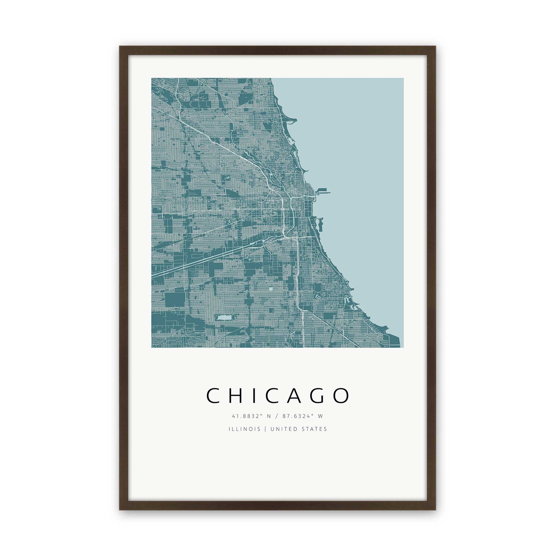 [Color:Belvinder Brown], Picture of art in a Belvinder Brown frame