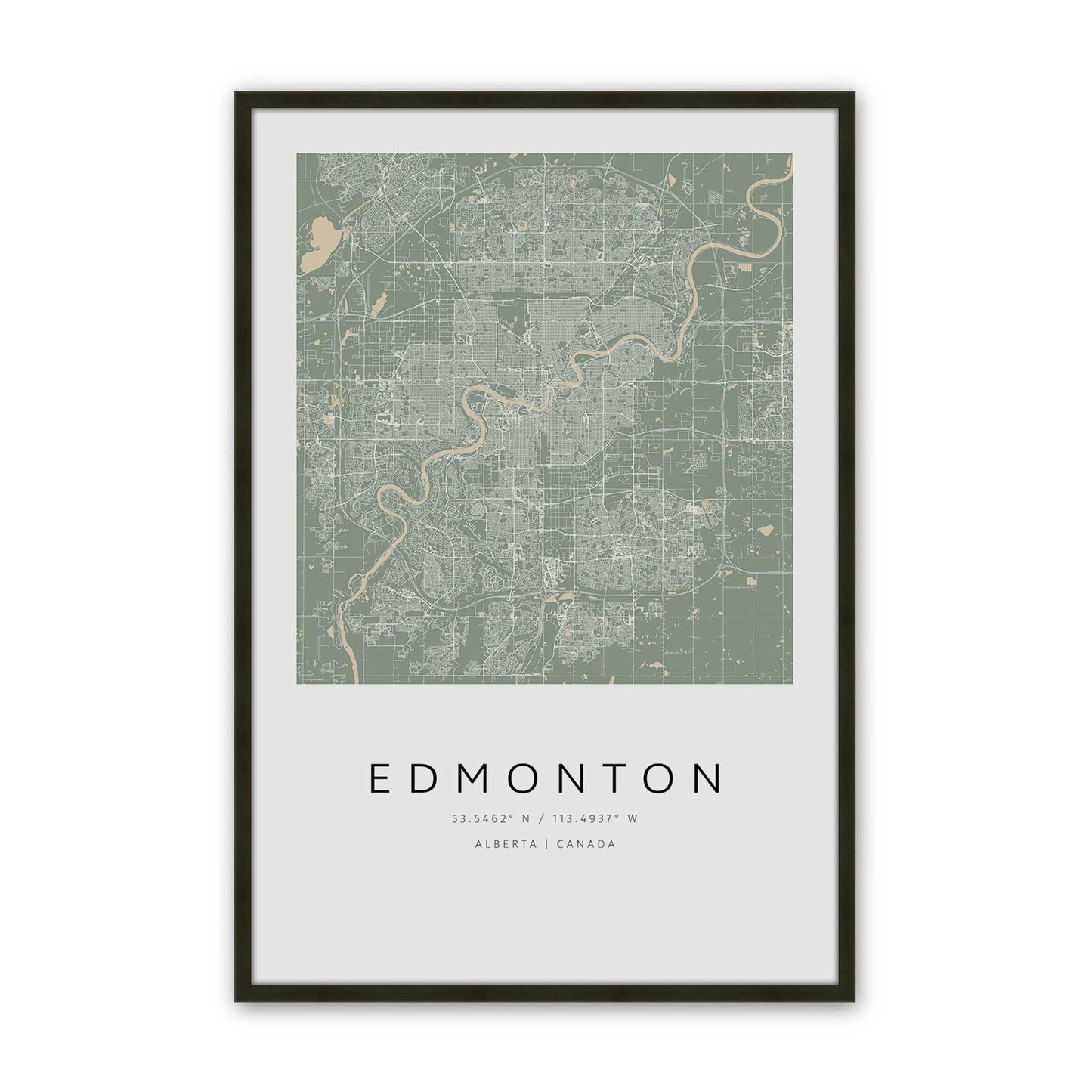[Color:Satin Black], Picture of art in a Satin Black frame