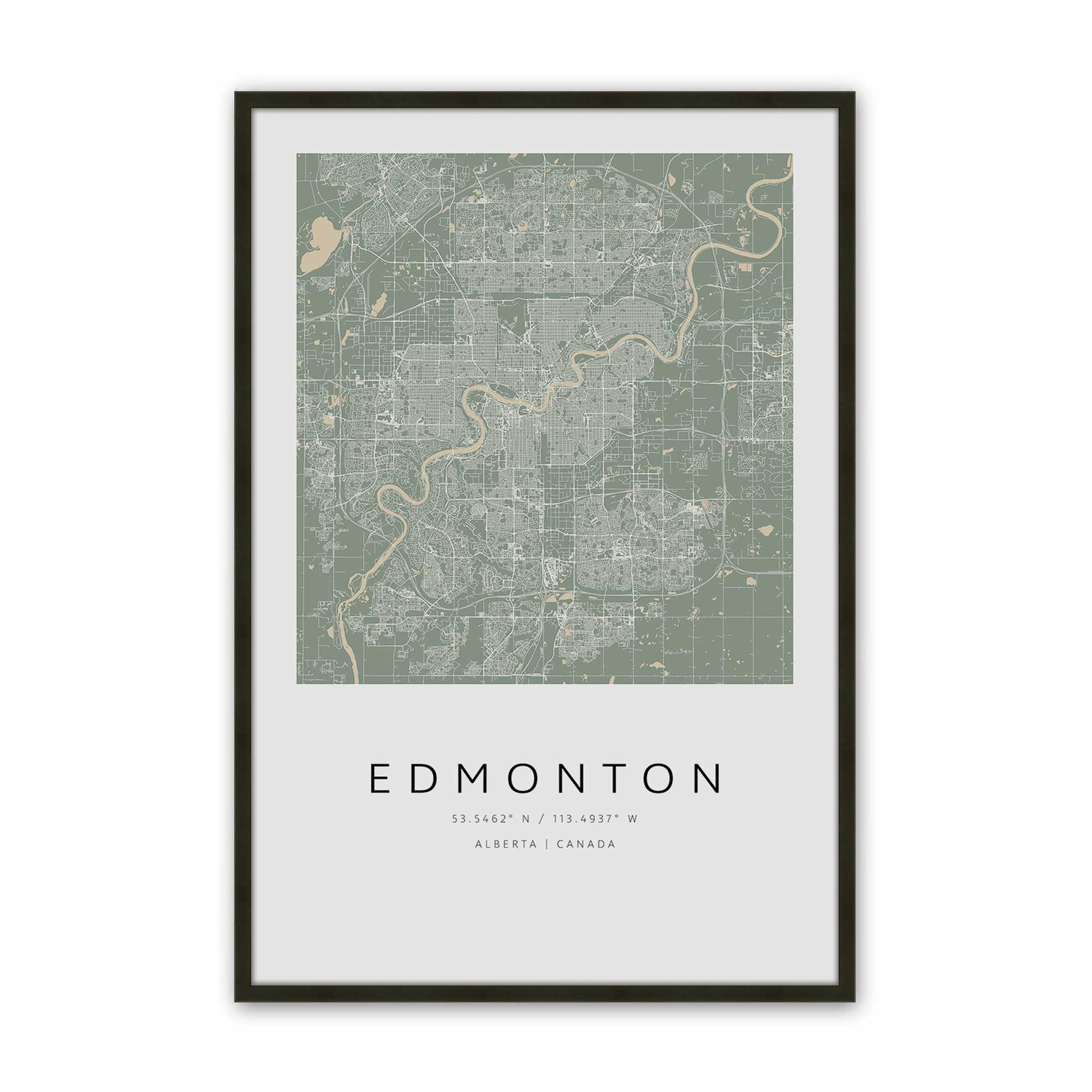 [Color:Satin Black], Picture of art in a Satin Black frame