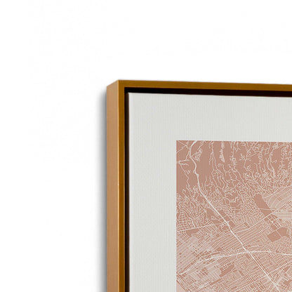 [Color:Polished Gold], Picture of art in a Polished Gold frame at an angle