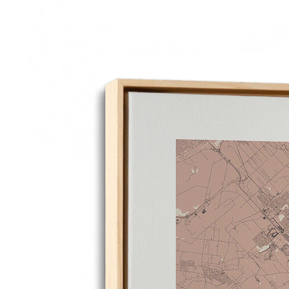 [Color:American Maple], Picture of art in a American Maple frame at an angle