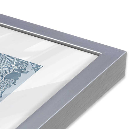 [Color:Polished Chrome], Picture of art in a Polished Chrome frame at an angle