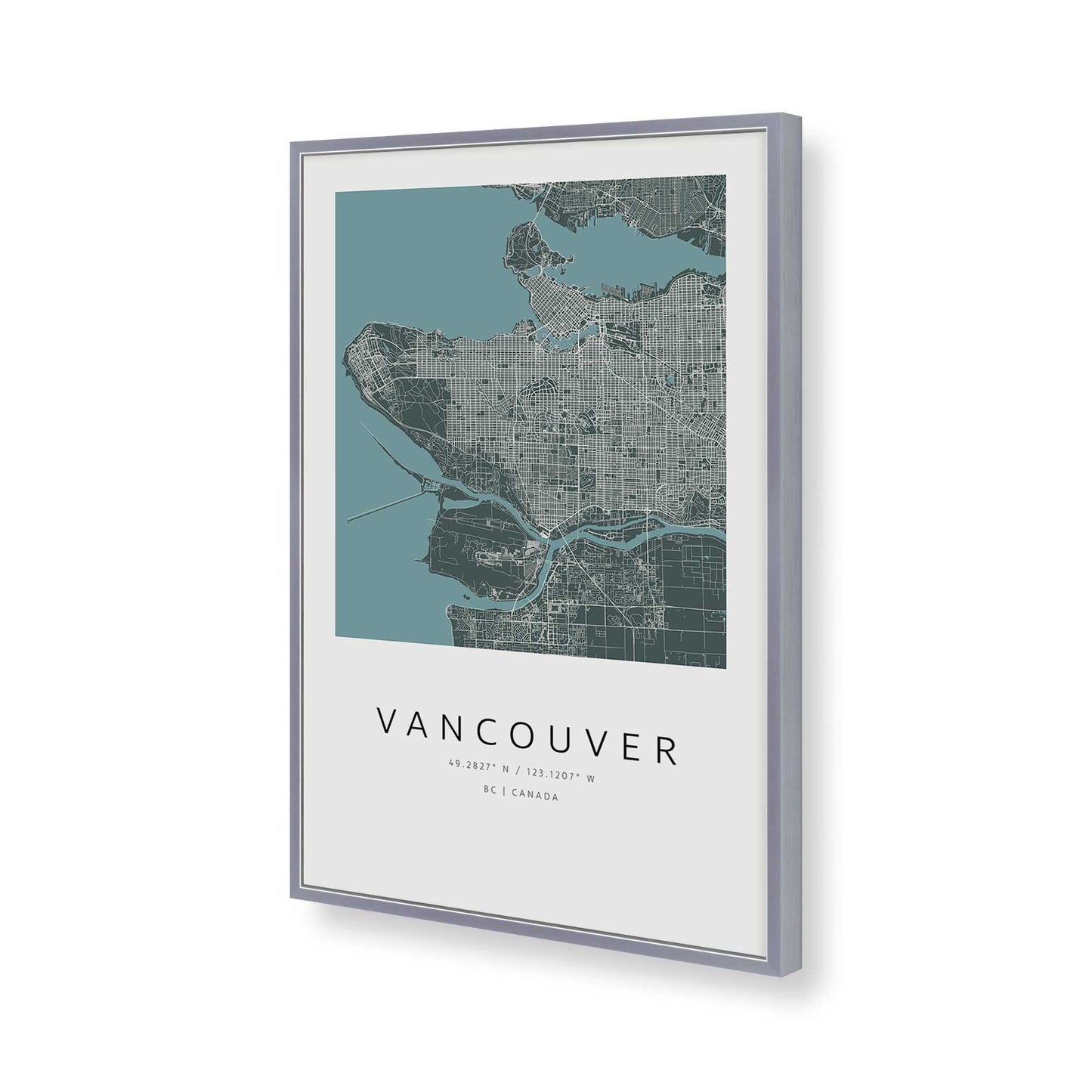 [Color:Polished Chrome], Picture of art in a Polished Chrome frame of the corner