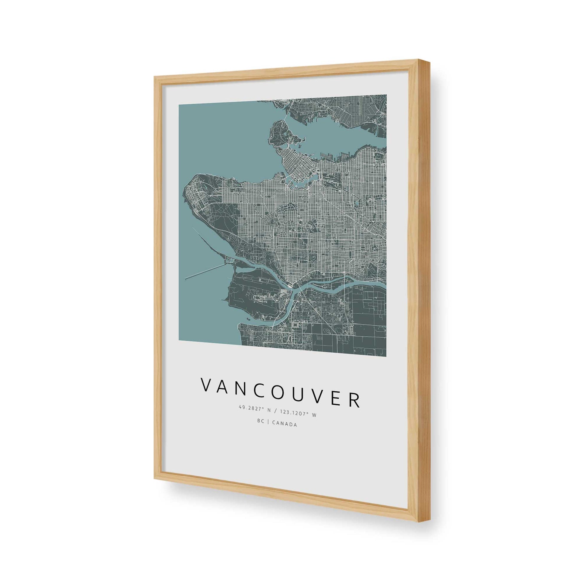 [Color:American Maple], Picture of art in a American Maple frame of the corner