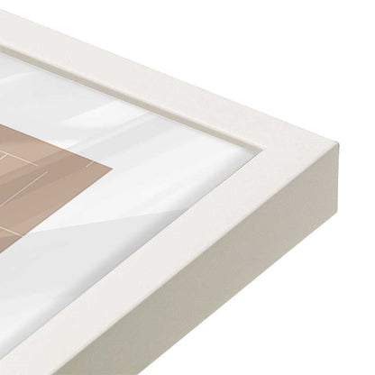 [Color:Opaque White], Picture of art in a Opaque White frame of the corner