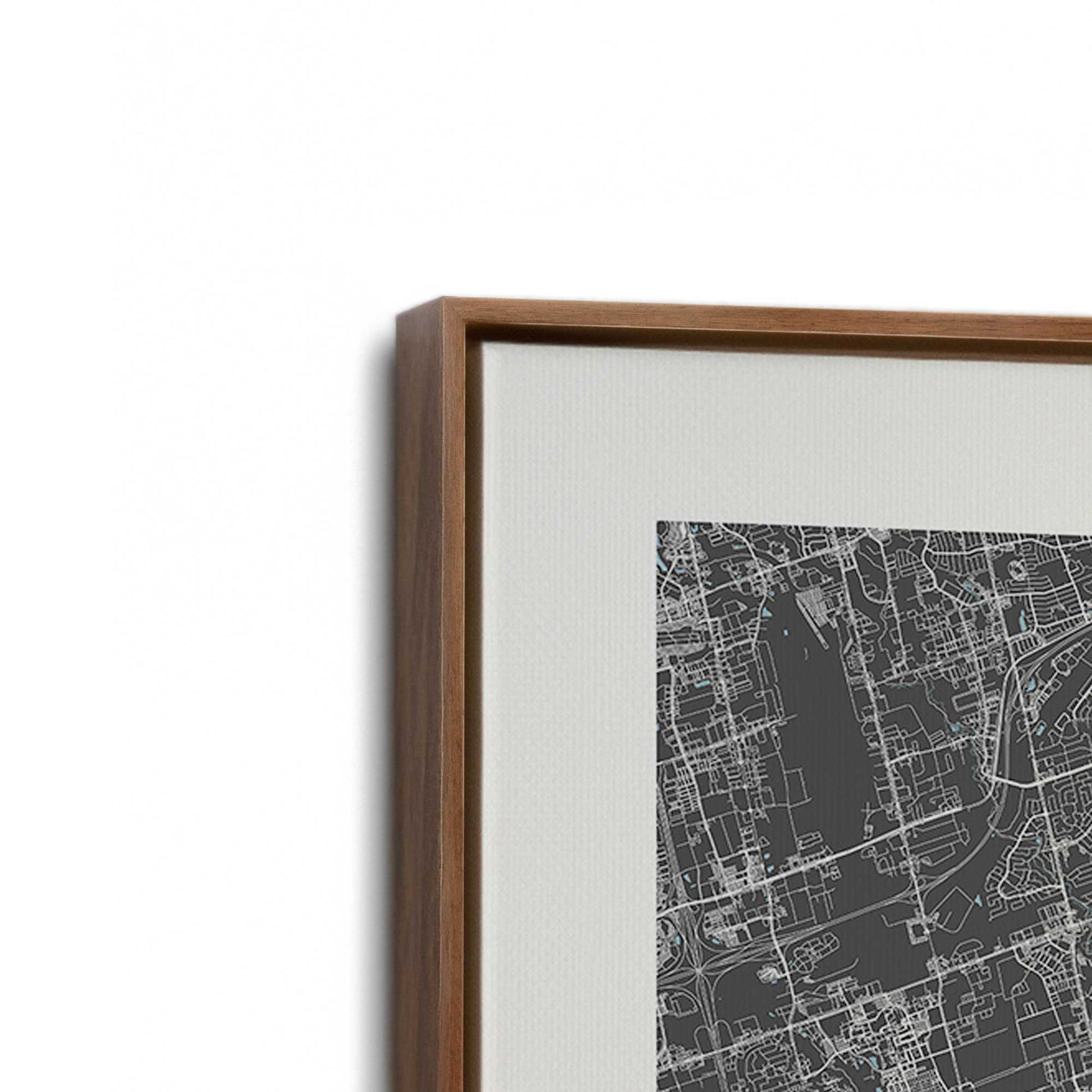 [Color:Walnut], Picture of the corner of the art