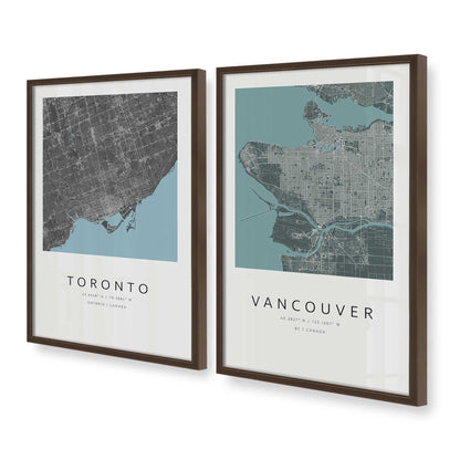 [Color:Belvinder Brown], Picture of art in a Belvinder Brown frame at an angle