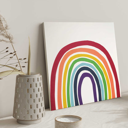 [color:Stretched Canvas],[shape:square], Picture of art on wall