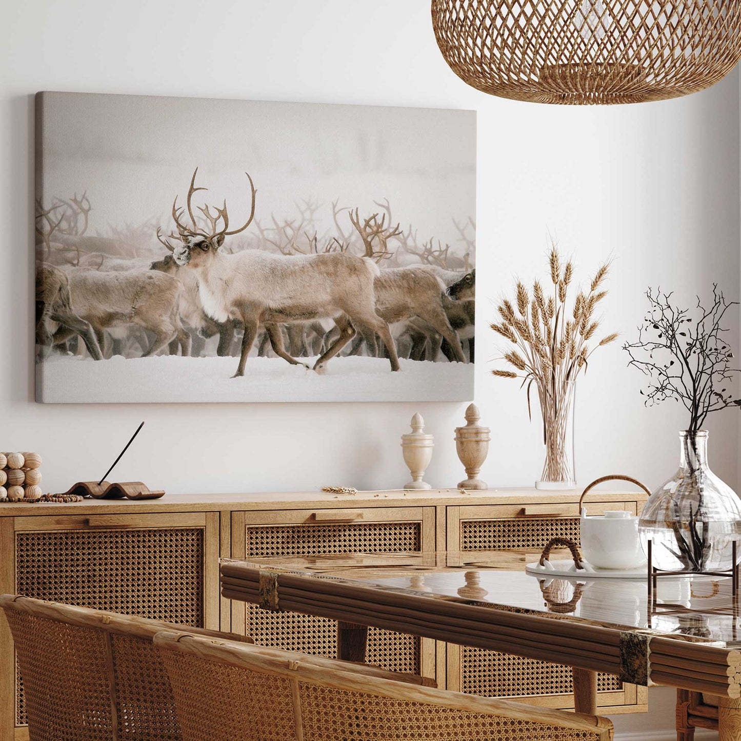 [color:Stretched Canvas], Picture of art on wall