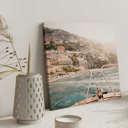 [color:Stretched Canvas],[shape:square], Picture of art on wall