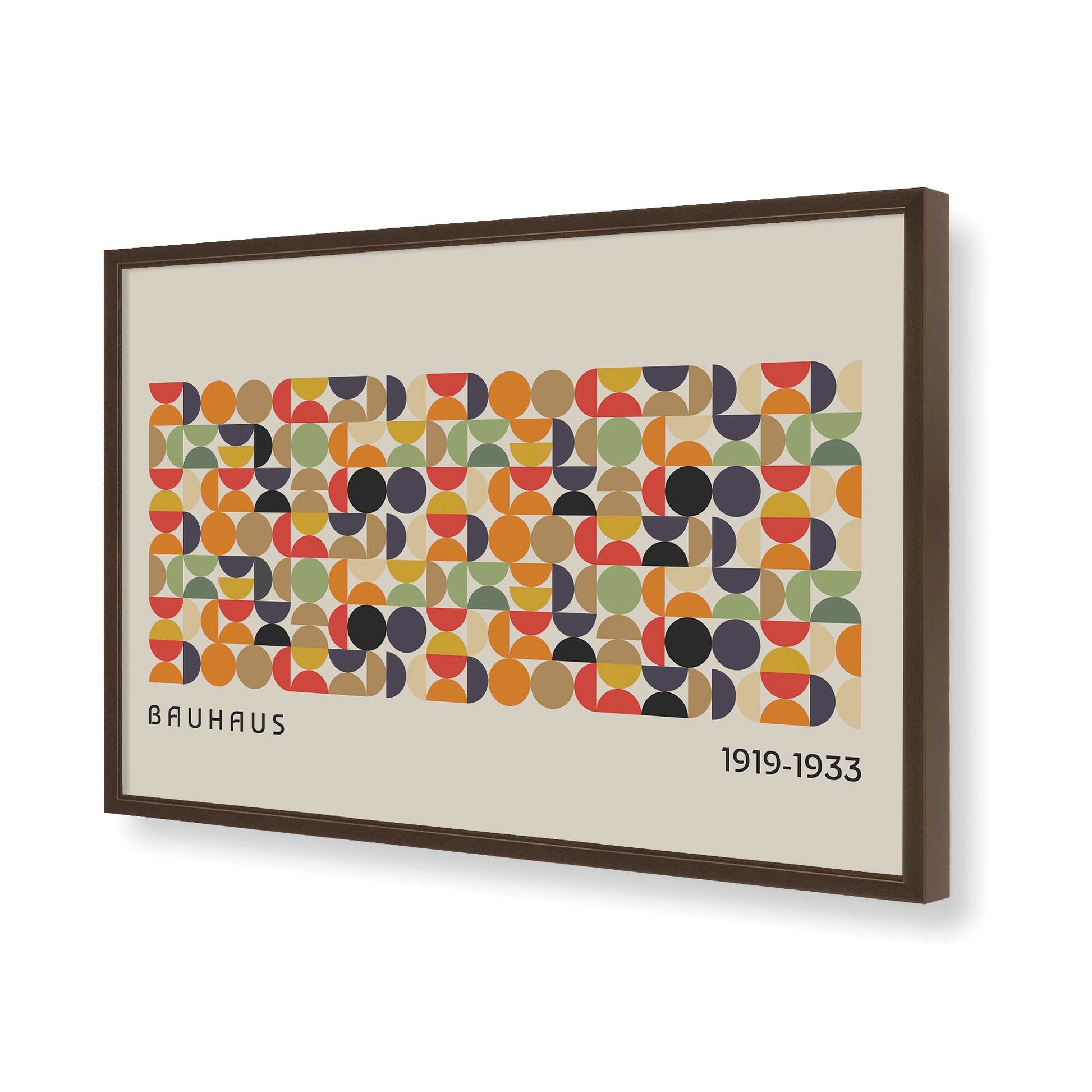 [Color:Brown], Picture of art in a Brown frame of the corner