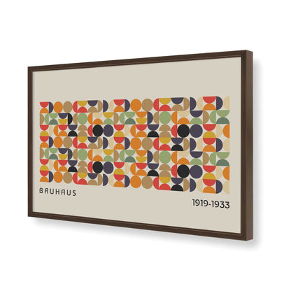 [Color:Brown], Picture of art in a Brown frame of the corner