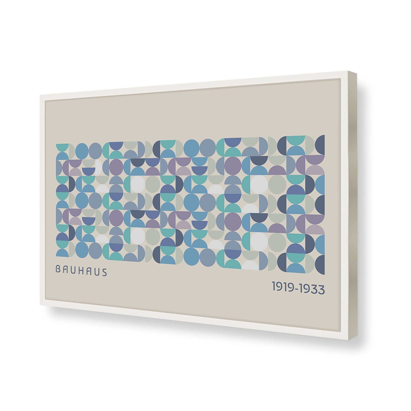 [Color:Opaque White], Picture of art in a Opaque White frame of the corner