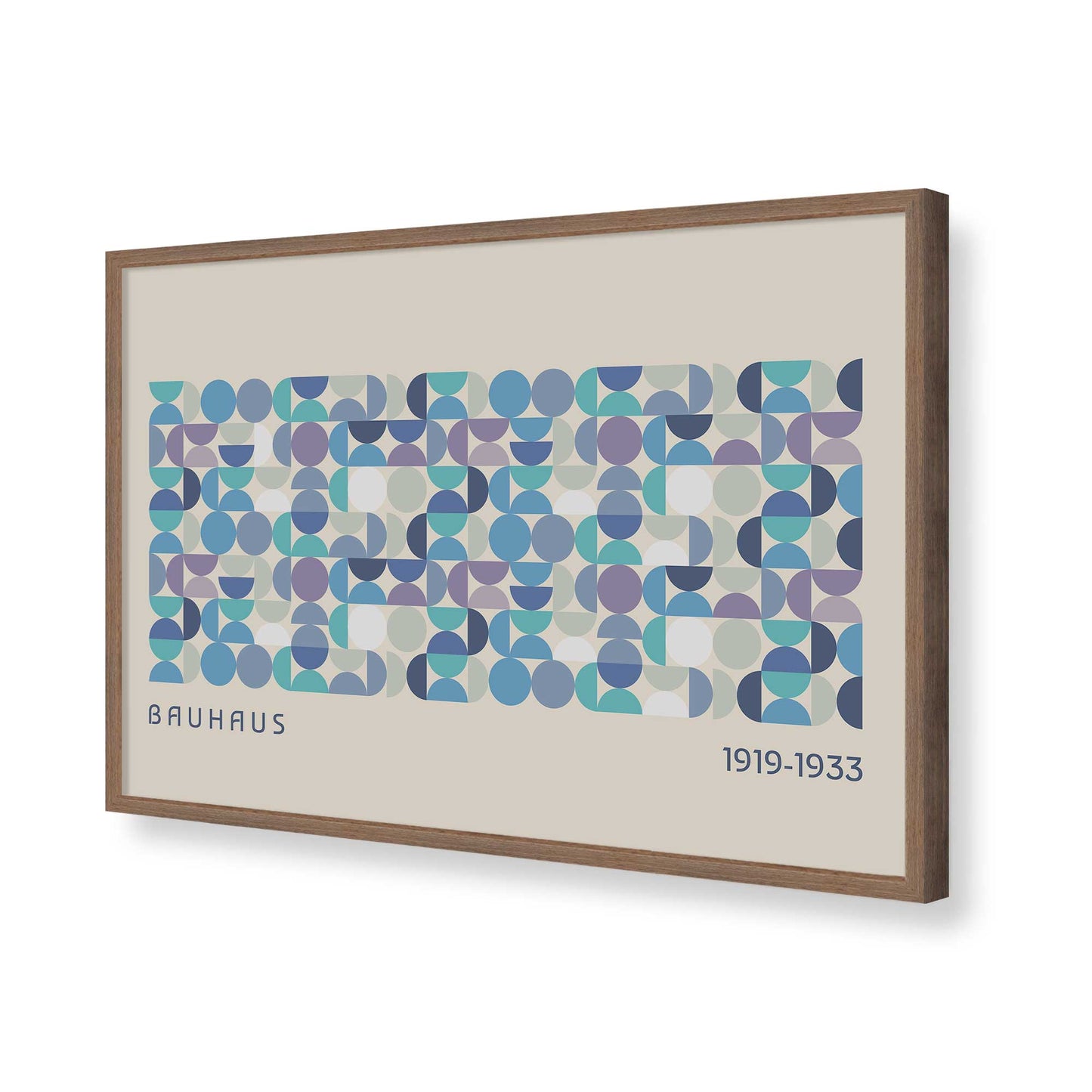 [Color:Walnut], Picture of art in a Walnut frame of the corner