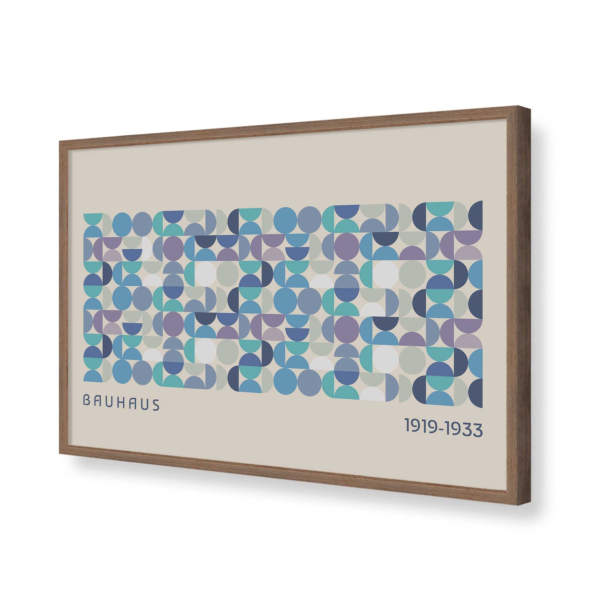 [Color:Walnut], Picture of art in a Walnut frame of the corner